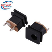 dc-015电源插座 DC母座插座接口5.5*2.1mm内针直流电源插座2.0mm