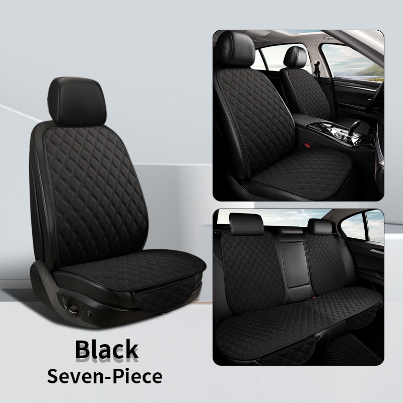 Cojín del asiento del coche cuatro estaciones universal de cinco asientos de lino de tres piezas cubierta del asiento del coche comercio exterior estilo de venta caliente