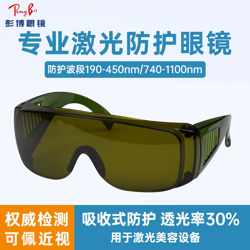 百叶窗防红外线激光防护眼镜1064nmYAG光纤激光打标切割机护目镜