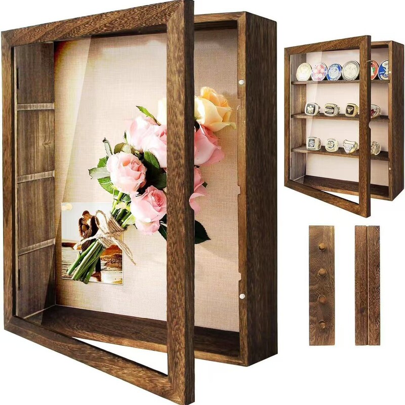 Wooden Hollow Specimen Frame Vintage Home Decor Ornament Dried Flower DIY Collection Frame Solid Wood Shadow Box Wooden Hollow Specimen Frame Vintage Home Decor Ornament Dried Flower DIY Collection Frame Solid Wood Shadow Box