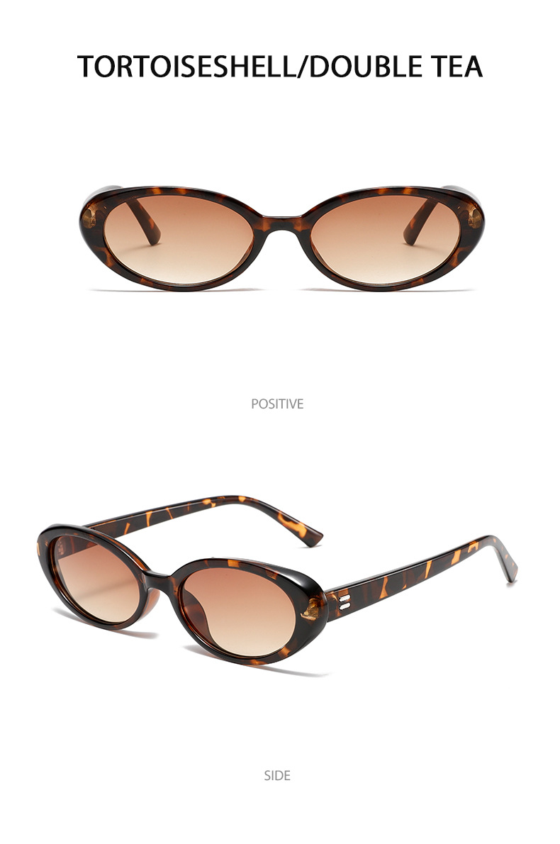 PC, UV400 Protection Lens Material Vacation Solid Color PC UV400 Protection Cat Eye Full Frame Women's Sunglasses