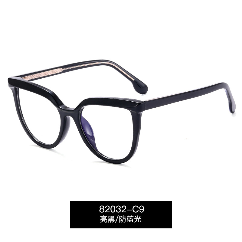 82032 moda Anti-azul gafas de luz mujeres de color caramelo gafas lisas CP insertar gafas ópticas en stock fábrica al por mayor