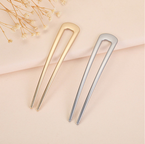 Manufacturer wholesale Japanese U-shaped hairpin hair accessories ponytail hair new style Internet simple hairpin headwear Internet celebrity women