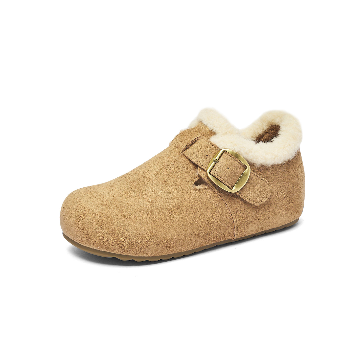 Augu Lion Deng Xiaoping Boccan zapatos de invierno para mujeres 2025 nuevo todo incluido con suela gruesa de algodón de peluche botas de nieve