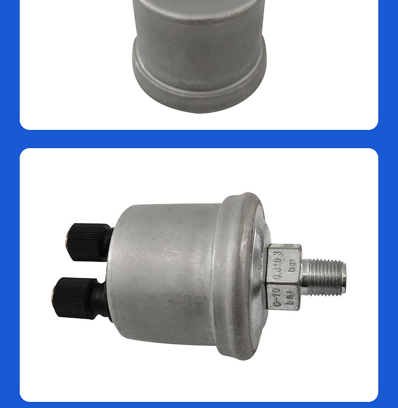 Universal 1/4Npt 1/8Npt Oil Pressure Sensor 0-10Bar Cummins Generator Parts Sensor Plug