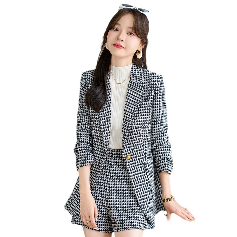 Woolen demi-season classic suit jacket