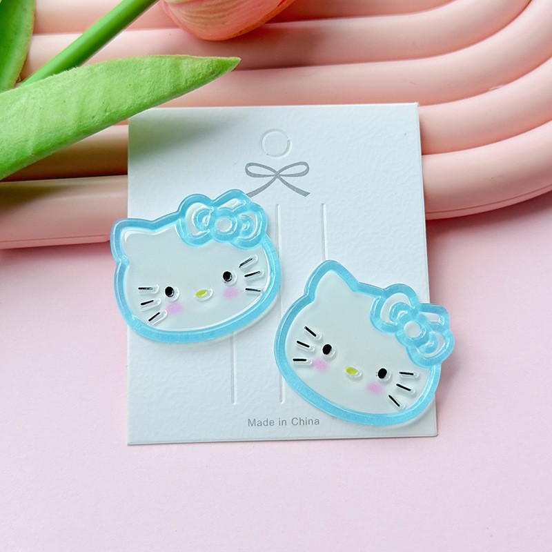 Accesorios para Decoración de Fundas de Teléfono Móvil, Pegamento en Crema, Parches Decorativos, Borde Dulce, Acrílico Transparente Tipo Gelatina, Lazos