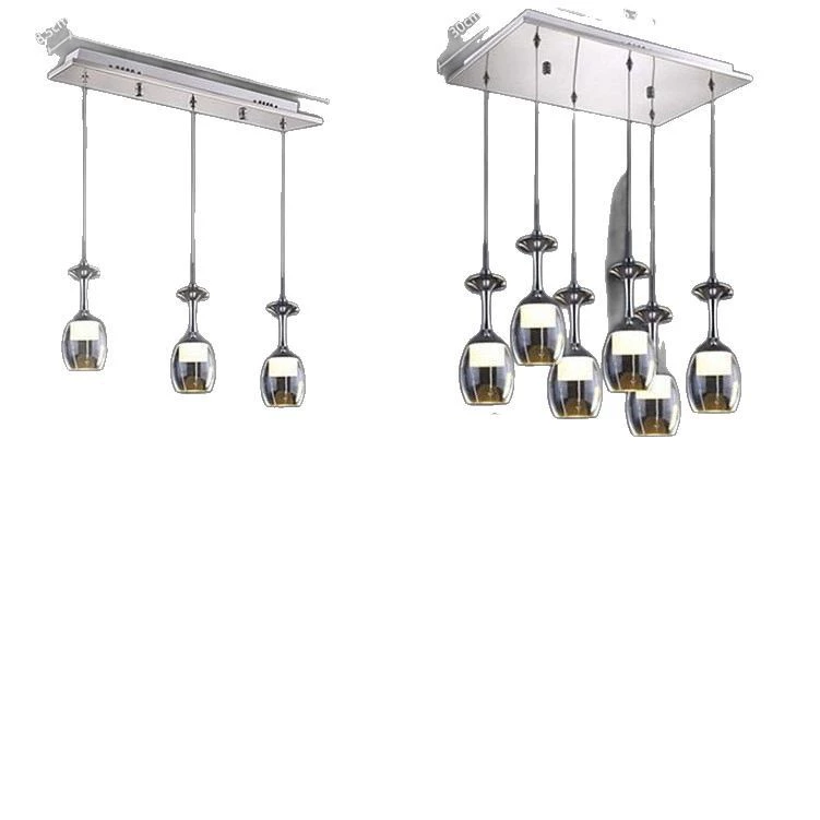 Модная креативная LED-ваза для вина, современная потолочная лампа, акриловая леска, простой и элегантный дизайн, оптом