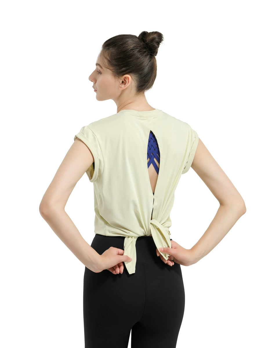 Модная дышащая одежда для йоги, спортивный костюм, sexy T-shirt для зала, городской стиль, интернет-звезда