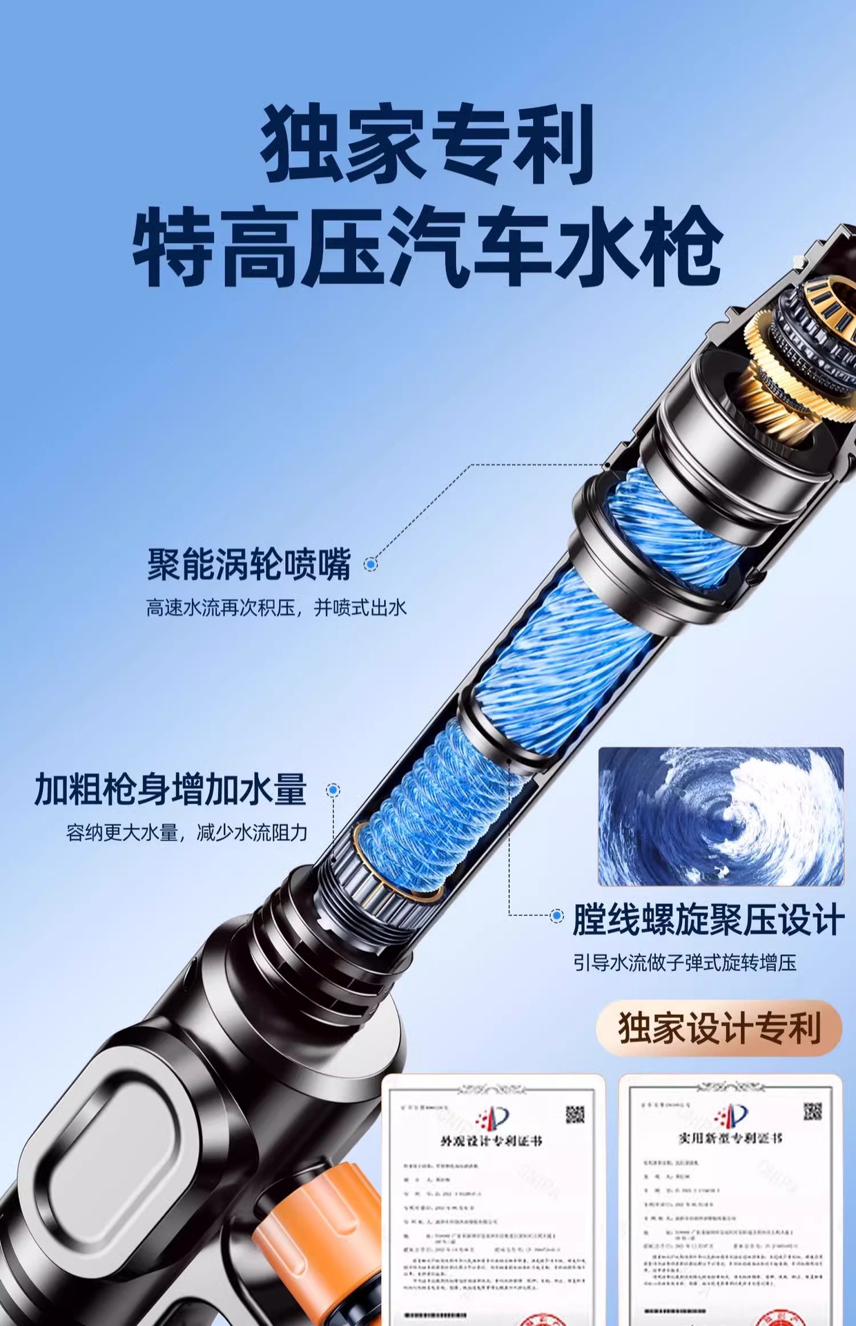 High Pressure Washer Cordless Lithium Battery Powerful Booster Cleaning