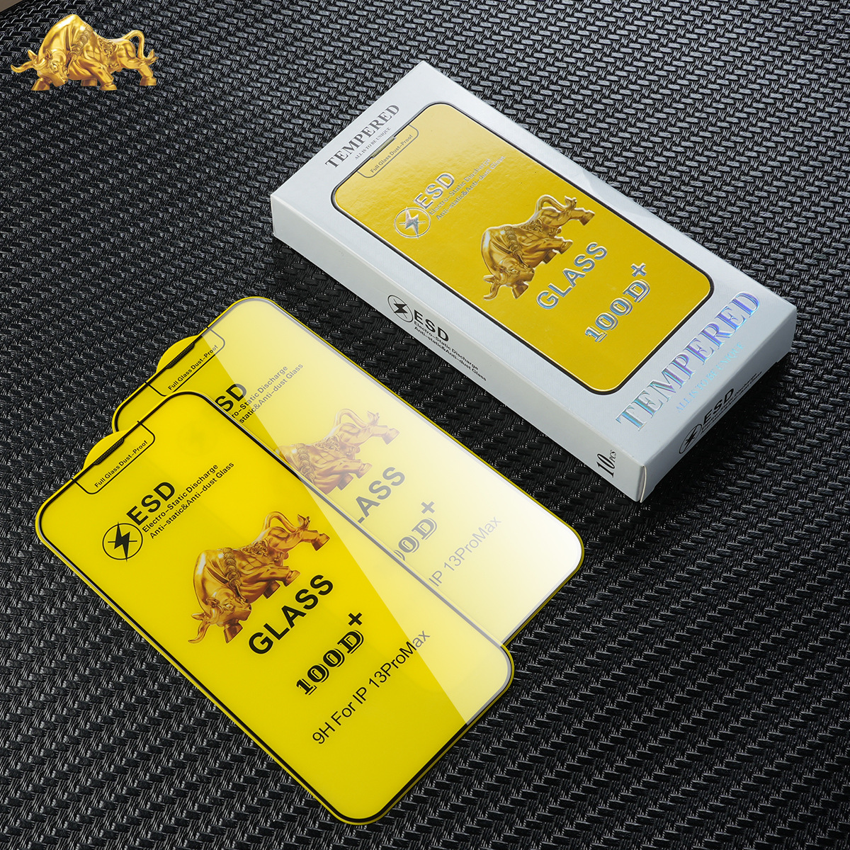 Aplicable a Apple 15 HD película templada 100D + Jinniu versión Pantalla Completa Pantalla de polvo integrada película templada Apple 14Pro