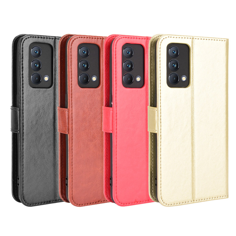 For OPPO Realme GT Master phone case GT Master version flip leather case Crazy Horse pattern lanyard card For OPPO Realme GT Master phone case GT Master version flip leather case Crazy Horse pattern lanyard card