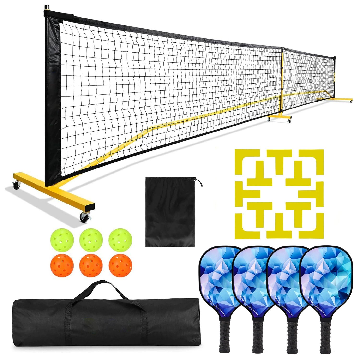 Poppita Pilling Stadium Grid Grid Set Set Set outdoor Sports Training Silicone Positioning Line Line