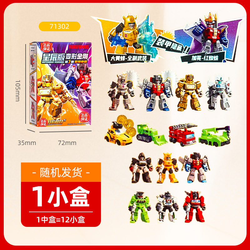 ブルー変形ブロック人形 キングコング 星版 第8弾 ブロックブラインドボックス シャイニング版 組み立てモデル こどもの日おもちゃ|undefined