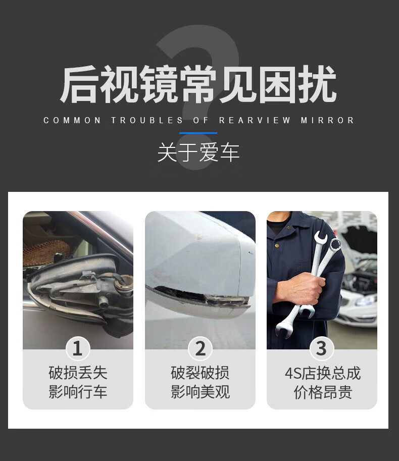 Hyundai Sonata 8 Rearview Mirror Housing Turn Signal Light 10-14 Models Sonata 8 Reversing Mirror Reflective Lens Frame Left