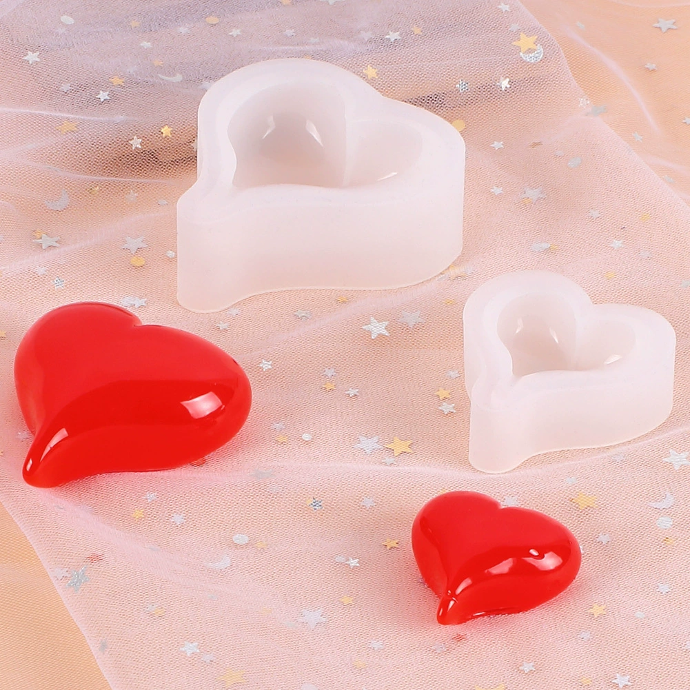 Силиконовая форма сердце, DIY, эффект зеркала