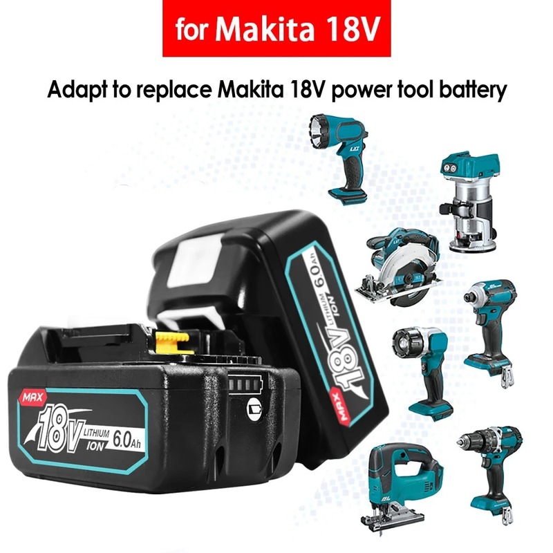 牧田bl 1860 bl1830無線電動工具電池18v6000mahリチウム電池に適合|undefined