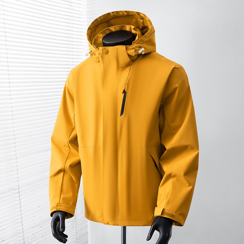 Chaqueta impermeable cortavientos para exteriores de poliéster, impermeable, cortavientos, para senderismo image 2