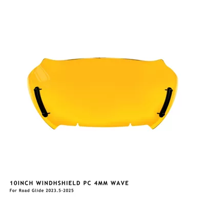 Material Windshield, Available – Motorcycle front windshield - yellow