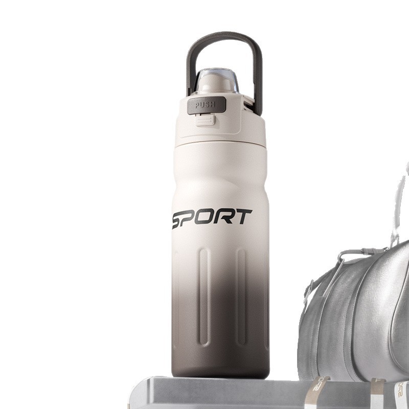 シンプルな二重蓋スポーツウォーターカップ、ステンレス製二重飲み口車載ウォーターカップ、高品質で持ち運びに便利なアウトドアスポーツウォーターボトル|undefined
