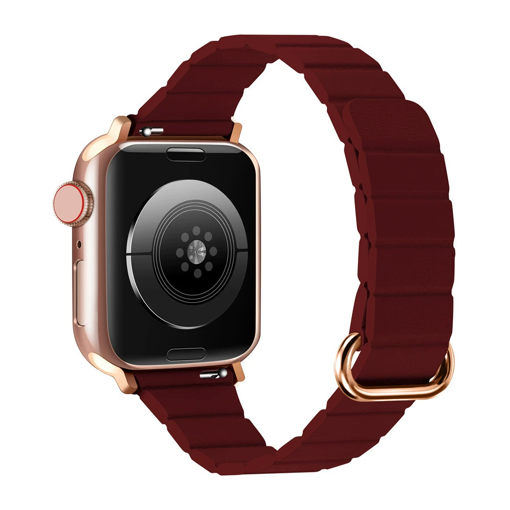 Подходит для iWatch8 Apple Watch S5678 капсула магнитная кожа Кожа Коробочный ремень Apple Watch8