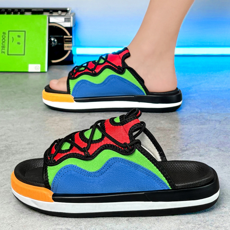 Slippers for Men, Summer Outdoor Sports Trendy Sandals, New Trendy Men's Non-Slip Outdoor Casual Slippers for Men