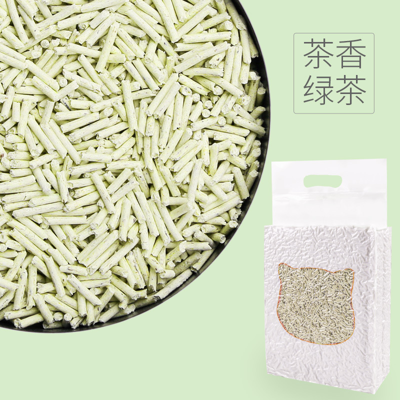 (Sin logotipo) arena para gatos tofu 2,2 kg (sabor a té verde)