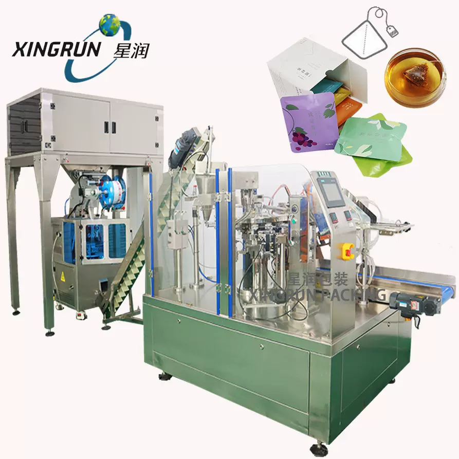三角茶包给袋式包装机 粉末颗粒给袋机 全自动液体酱料灌装机