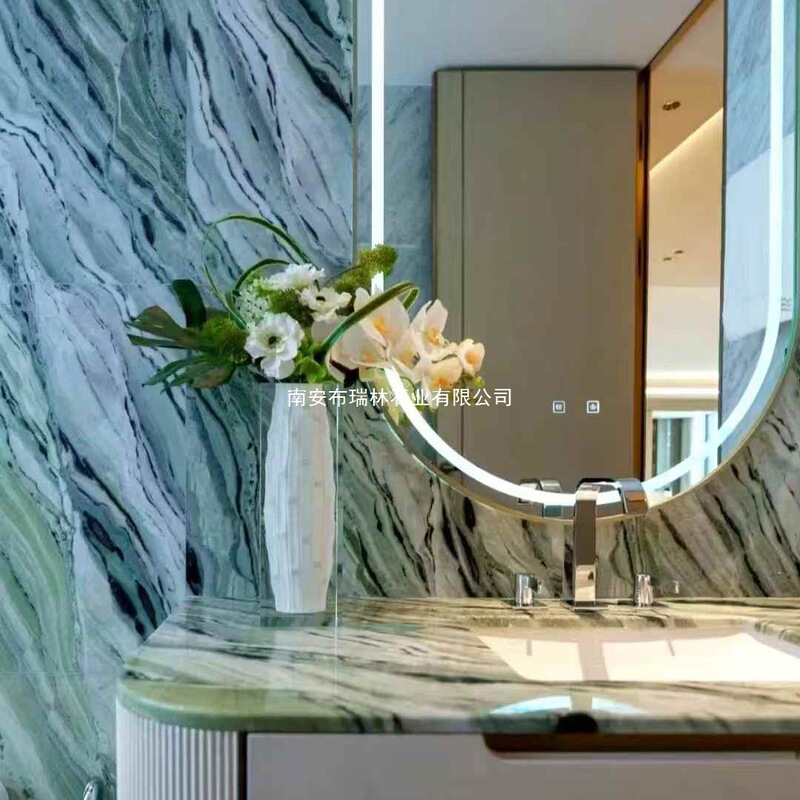 Natural Marble Bathroom Background Wall, Washbasin, Luxury Stone, Coffee Table Top, Chinese Green Natural Marble Bathroom Background Wall, Washbasin, Luxury Stone, Coffee Table Top, Chinese Green