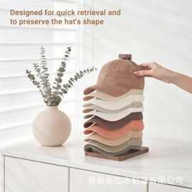 木制棒球帽支架实木桌面棒球帽展示架鸭舌帽收纳架帽子架