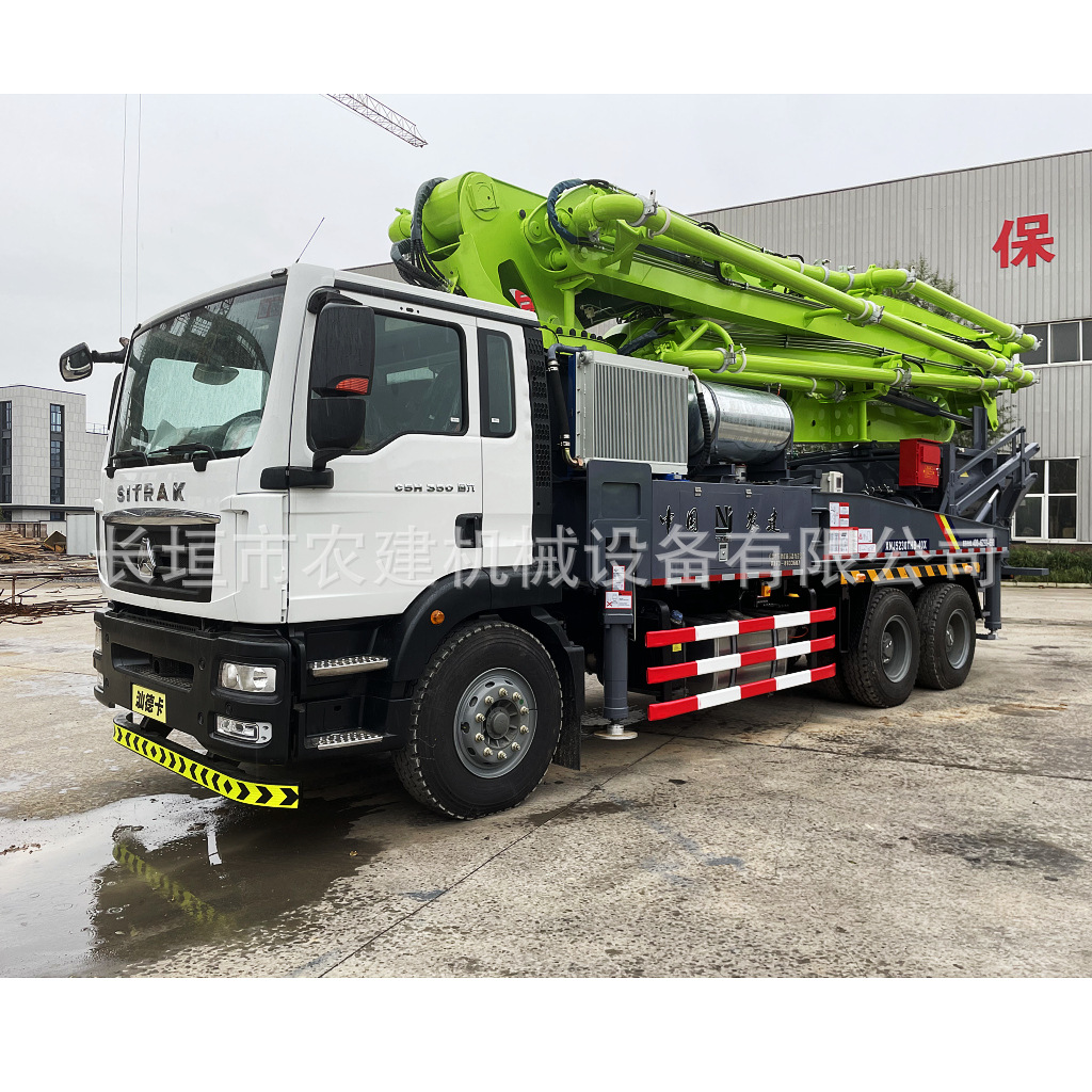 农建机械40米搅拌一体泵车  农村水泥泵车建房施工适用