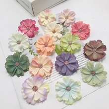 厂家直销小菊花太阳花假花 绢布小雏菊花 DIY向日葵 仿真菊花
