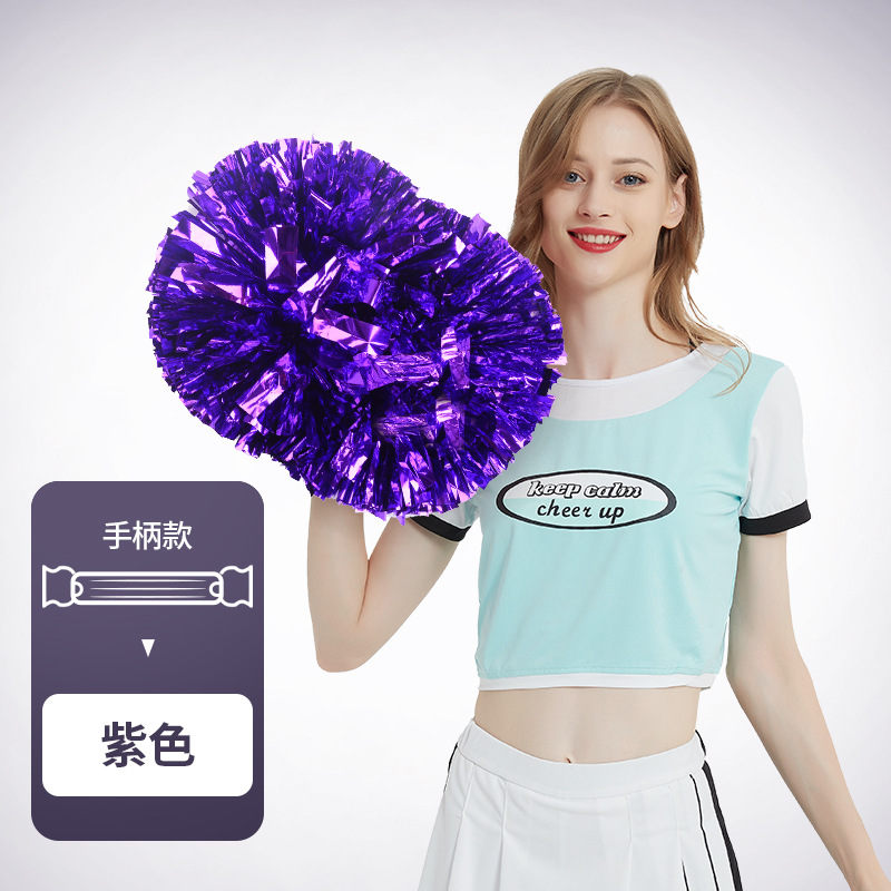 Flor bola de la flor porristas bola de la flor de la mano que sostiene la flor juegos de deportes mano que sostiene apoyos alegría apoyos en stock