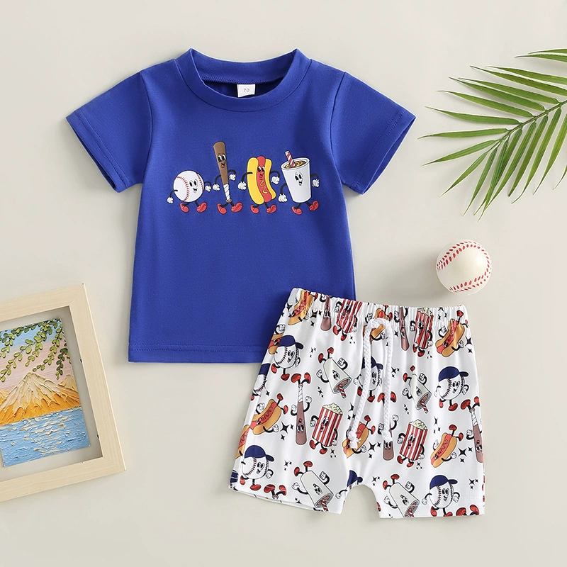 Summer baseball set for early age, with short sleeve
