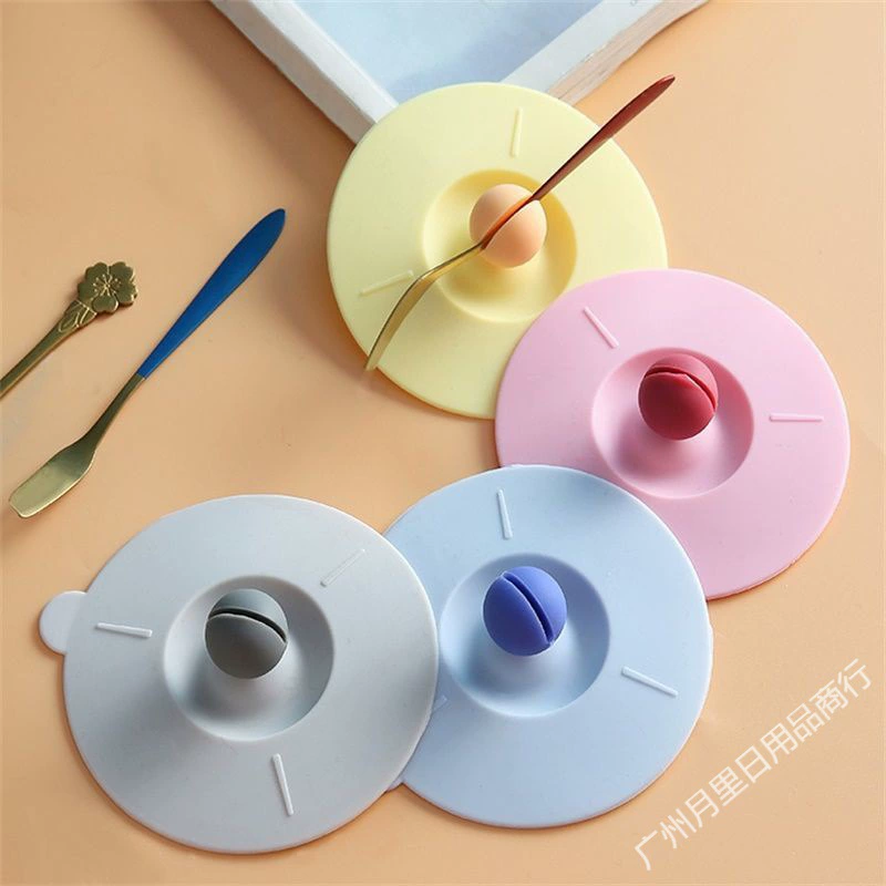 Крышка чашки Пылезащитная Силиконовая Круглая универсальная керамическая крышка чашки Одиночная распродажа стеклянная чашка аксессуары для чайной чашки Mark Daifa