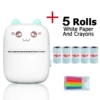 C9-blue+5 roll non-dry glue thermal paper+5 color pens