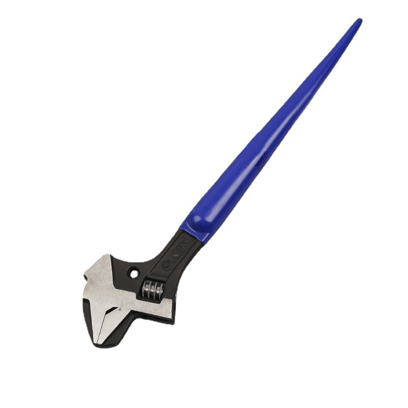 Llave móvil multifuncional cuatro en uno, alicates de tubo, llave de palanca de percusión de doble propósito, llave de plomería, mango de plástico