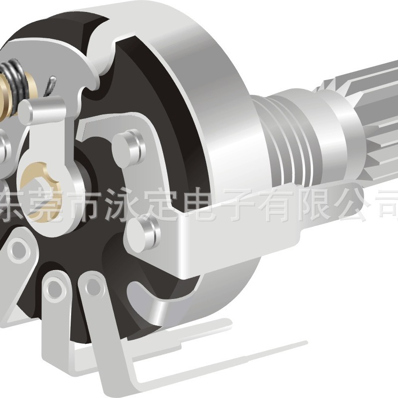 旋转电位器 R17带开关 电子玩具电位器 碳膜电位器