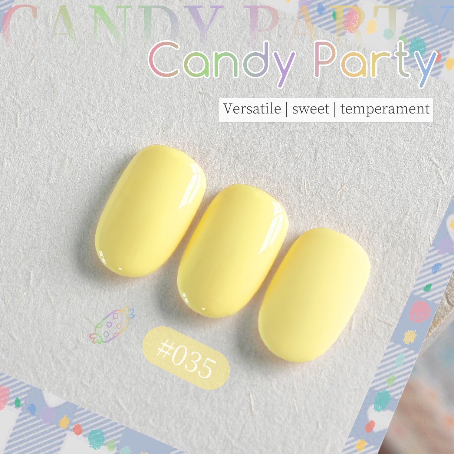 Caramelo fiesta serie de pegamento de uñas en 2025 nuevo temperamento de polvo de melocotón especial para manicuras