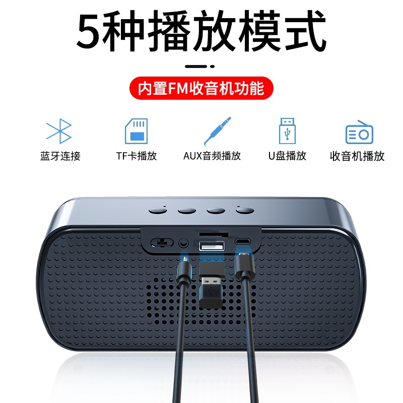 A9ワイヤレスbluetoothスピーカー大音量ダブルスピーカー小型オーディオ家庭用携帯用重いサブウーファ3dカード屋外|undefined
