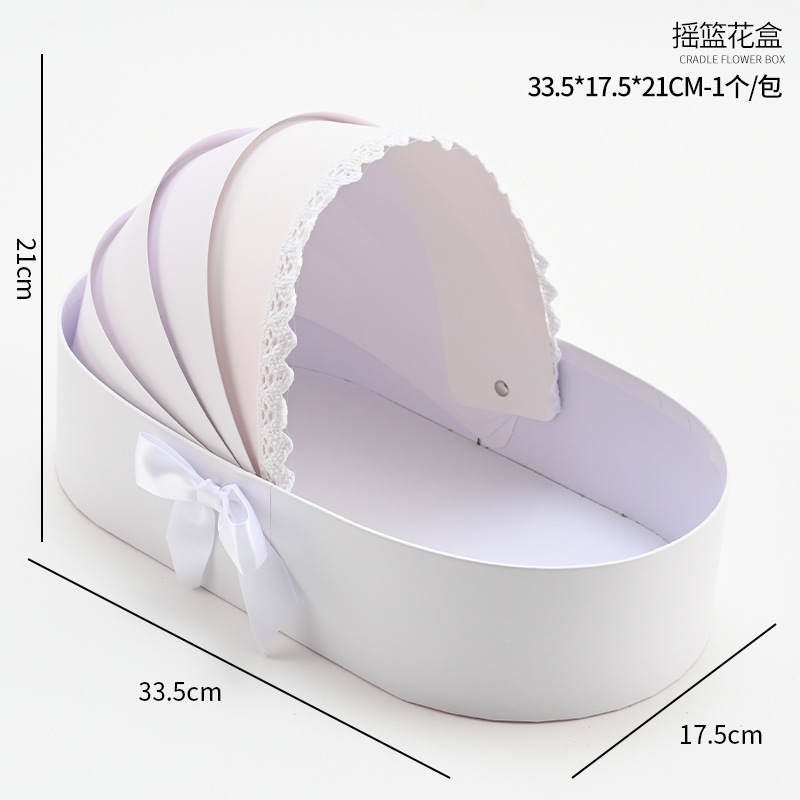 Caja de Flores para Recién Nacidos, Caja de Regalo para el Primer Cumpleaños, Cesta de Huevos para el Posparto, Recuerdo de Boda, Caja de Regalo Creativa