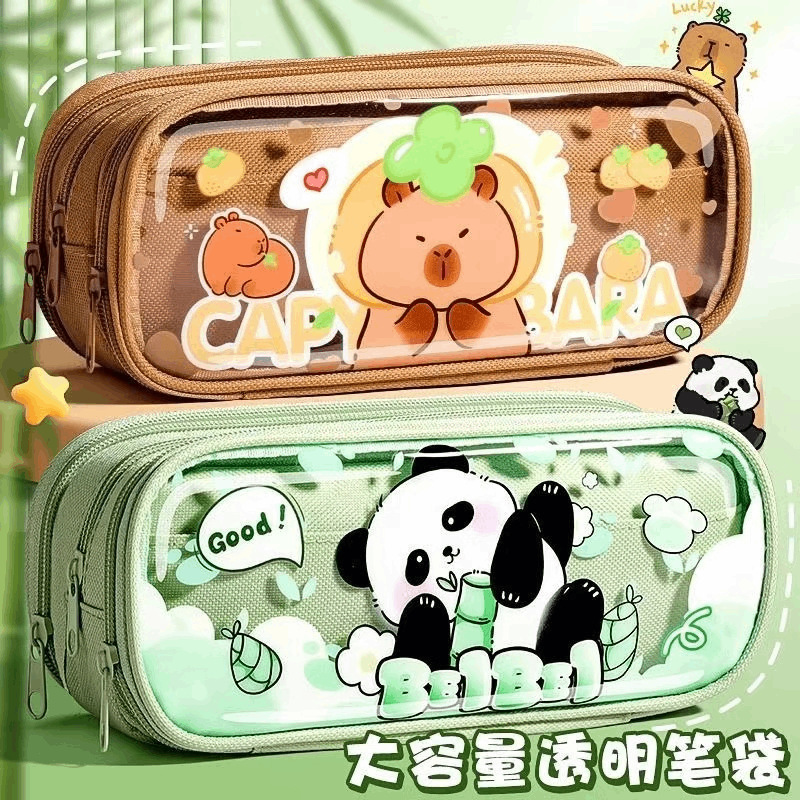 大容量文具盒女孩款男孩版铅笔盒女小学生儿童2025年新款透明笔袋
