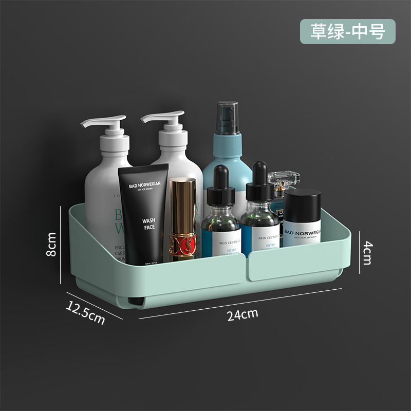 Baño Estante de almacenamiento inodoro lavabo cocina almacenamiento Punch-free baño montado en la pared