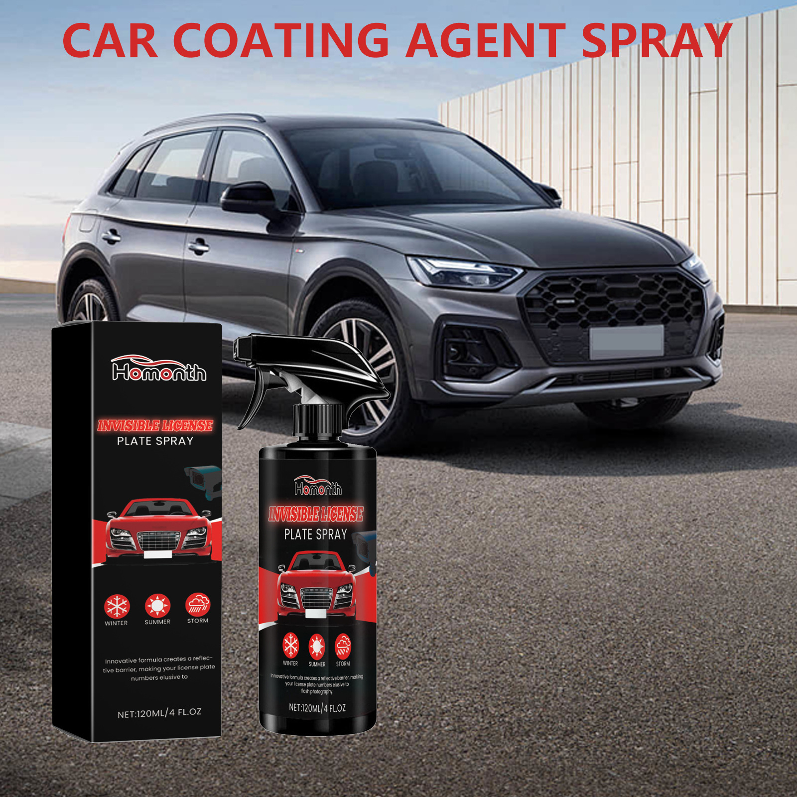 Homonth spray para automóviles, recubrimiento de carrocería para automóviles, spray para automóviles de protección de transporte diario, duradero. image 3