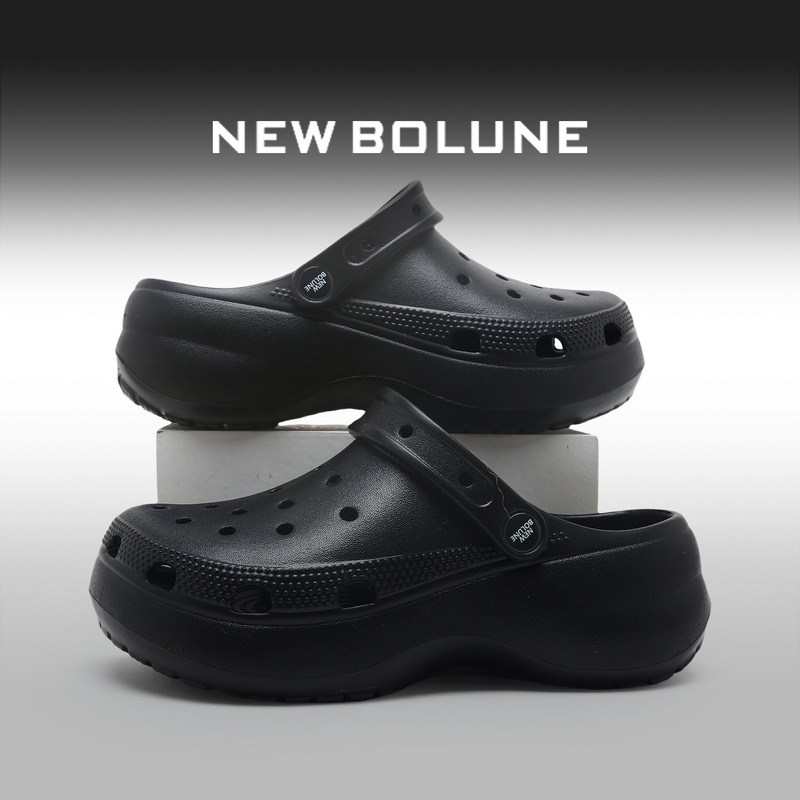 New Bolune/New Balance Thick-Soled Clogs Heightening Casual Outdoor Versatile Non-Slip Slippers Women's Beach Shoes
