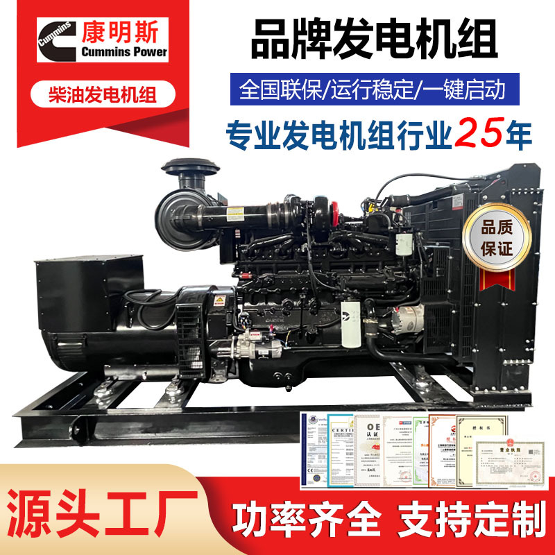 康明斯系列200柴油发电机组 厂家直供 康明斯200千瓦发电机组批发
