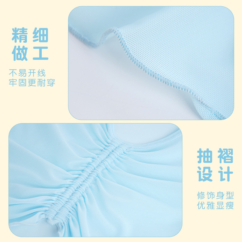 Ropa de baile para niños en verano, blusa, chal de malla, chaleco fino blanco, jersey, ropa de práctica para niñas