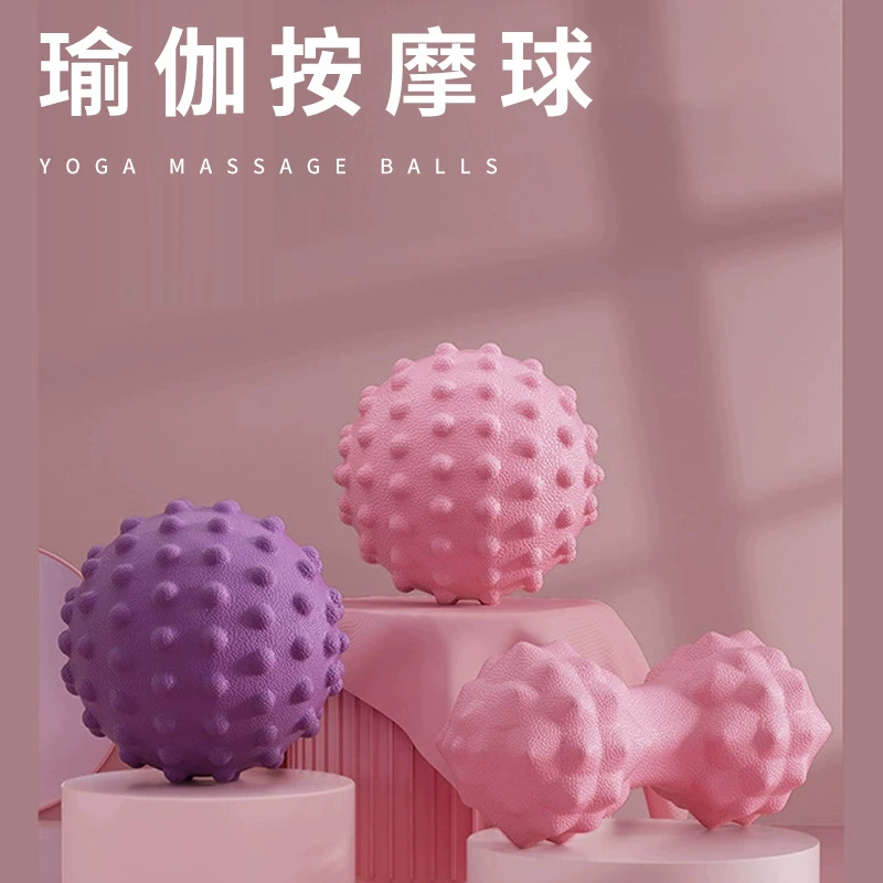 Йога, фитнес, реабилитация, массажный мяч, стимуляция акупунктурных точек ног, фасциальный мяч, плечо, шея, талия, спина, расслабление мышц, арахисовый мяч
