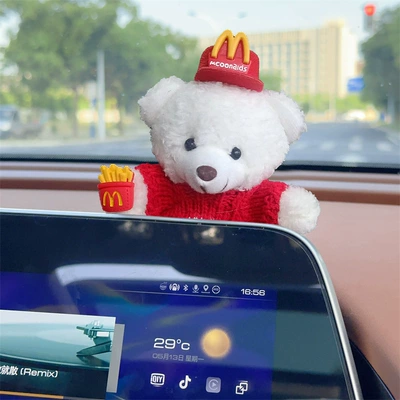 Car ornaments – dress up - mcdonald-french-fries-cute-bear-screen-ornaments
