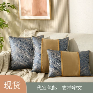 轻奢高档沙发靠垫抱枕靠背垫抱枕套不含芯样板房高档客厅靠枕套